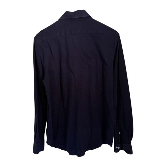 Suitsupply Mens Navy Egyptian Cotton Dress Shirt Navy Blue Size 15.5 Extra Slim - Picture 6 of 10